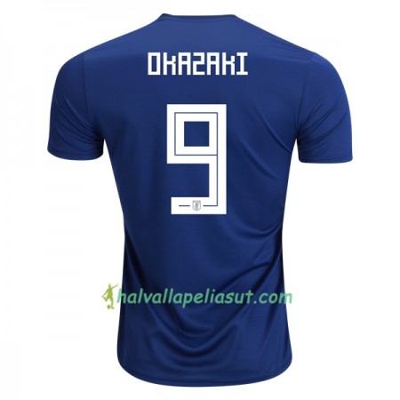 Jalkapallo Pelipaidat Japani Okazaki 9 World Cup 2018 Kotipaita